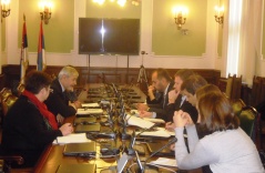 11 December 2013 The Chairman of the Committee on Human and Minority Rights and Gender Equality meets with the Ombudsman and representatives of YUCOM and the OSCE Mission to Serbia